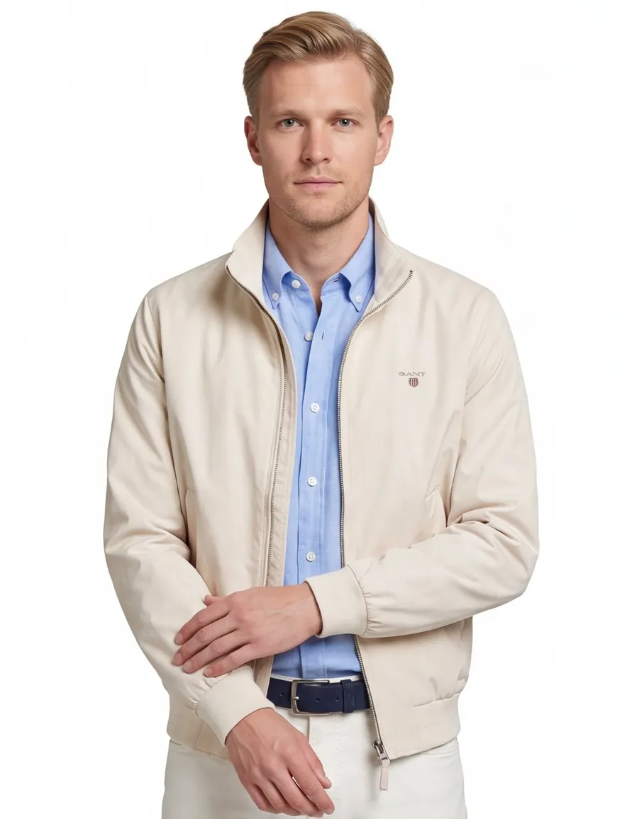 Gant Hampshire zomerjas creme polyester