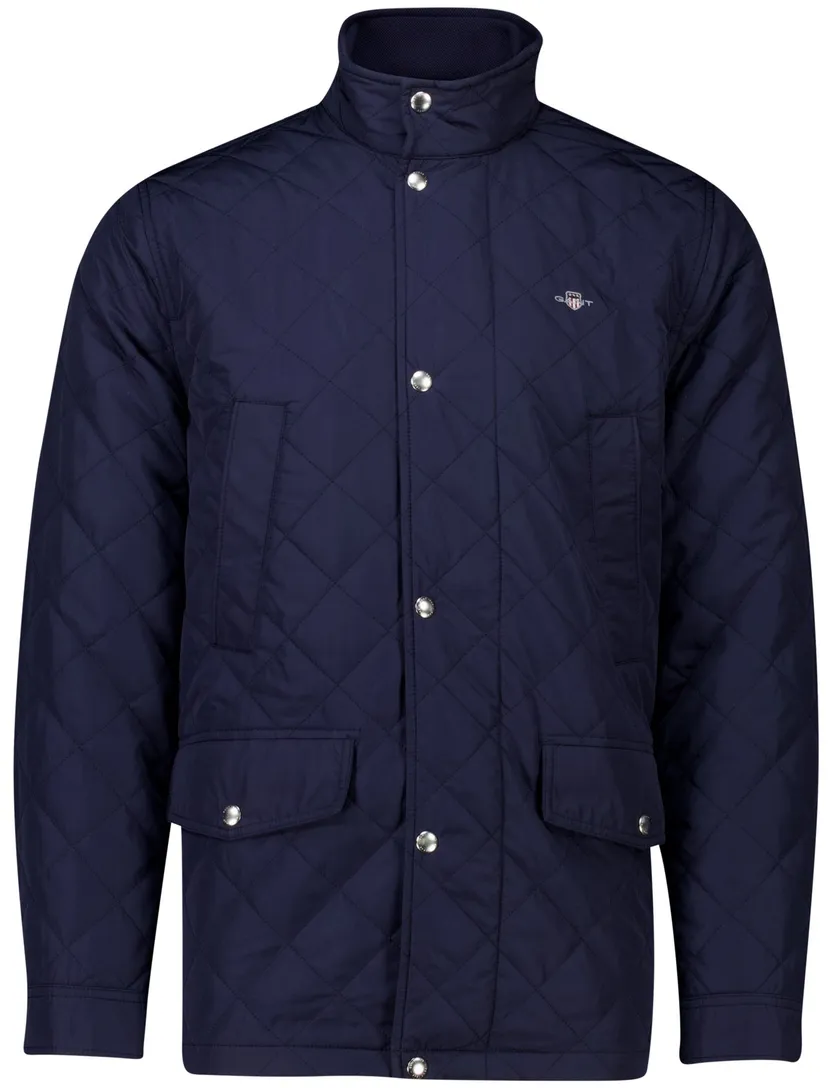 Gant Windcheater tussenjas donkerblauw effen