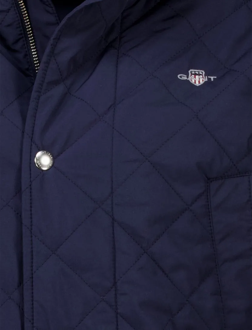 Gant Windcheater tussenjas donkerblauw effen