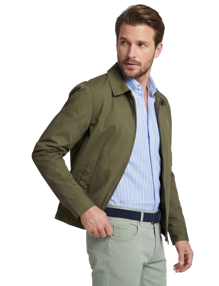 Gant jack moss groen effen katoen zomer