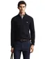 Gant trui half zip donkerblauw 100% katoen