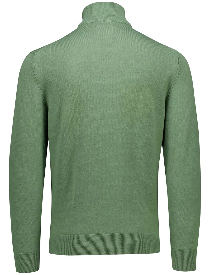 Gant vest groen dubbele rits