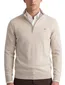 Gant half zip trui beige