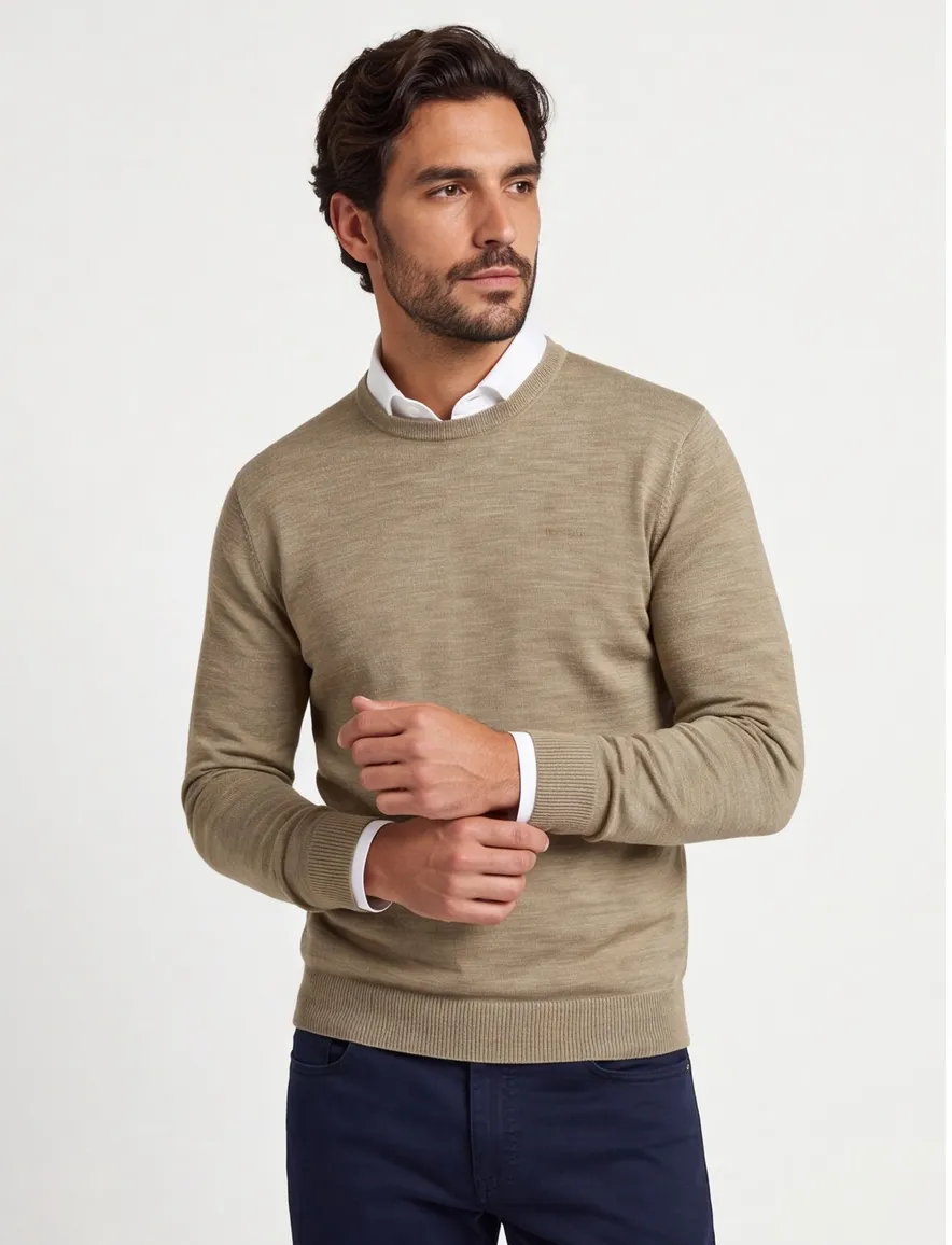 Gant sunfaded crew neck bruin