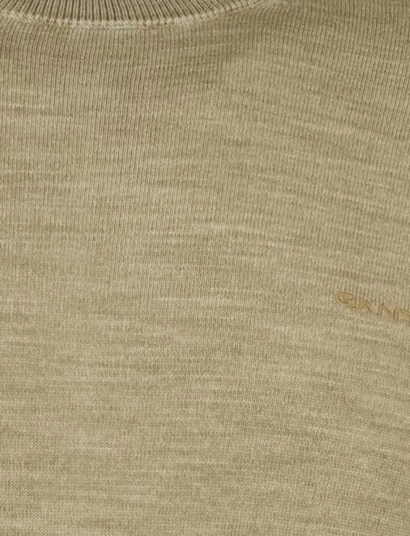 Gant sunfaded crew neck khaki normale fit