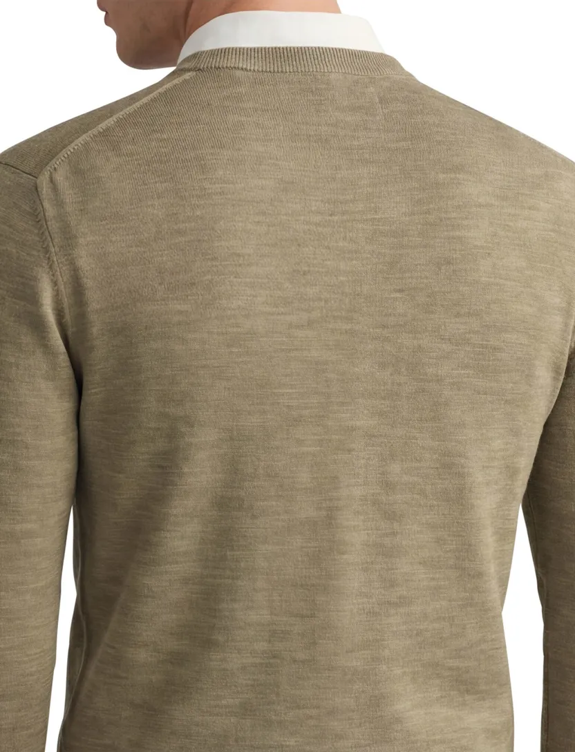 Gant sunfaded crew neck khaki normale fit