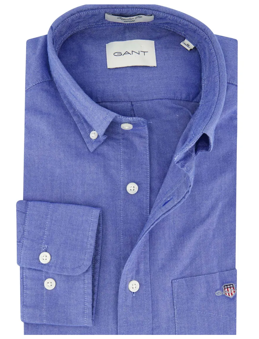 casual overhemd blauw Gant
