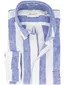 Gant Regular Fit overhemd blauw gestreept linnen