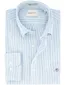 Gant overhemd lichtblauw gestreept button-down
