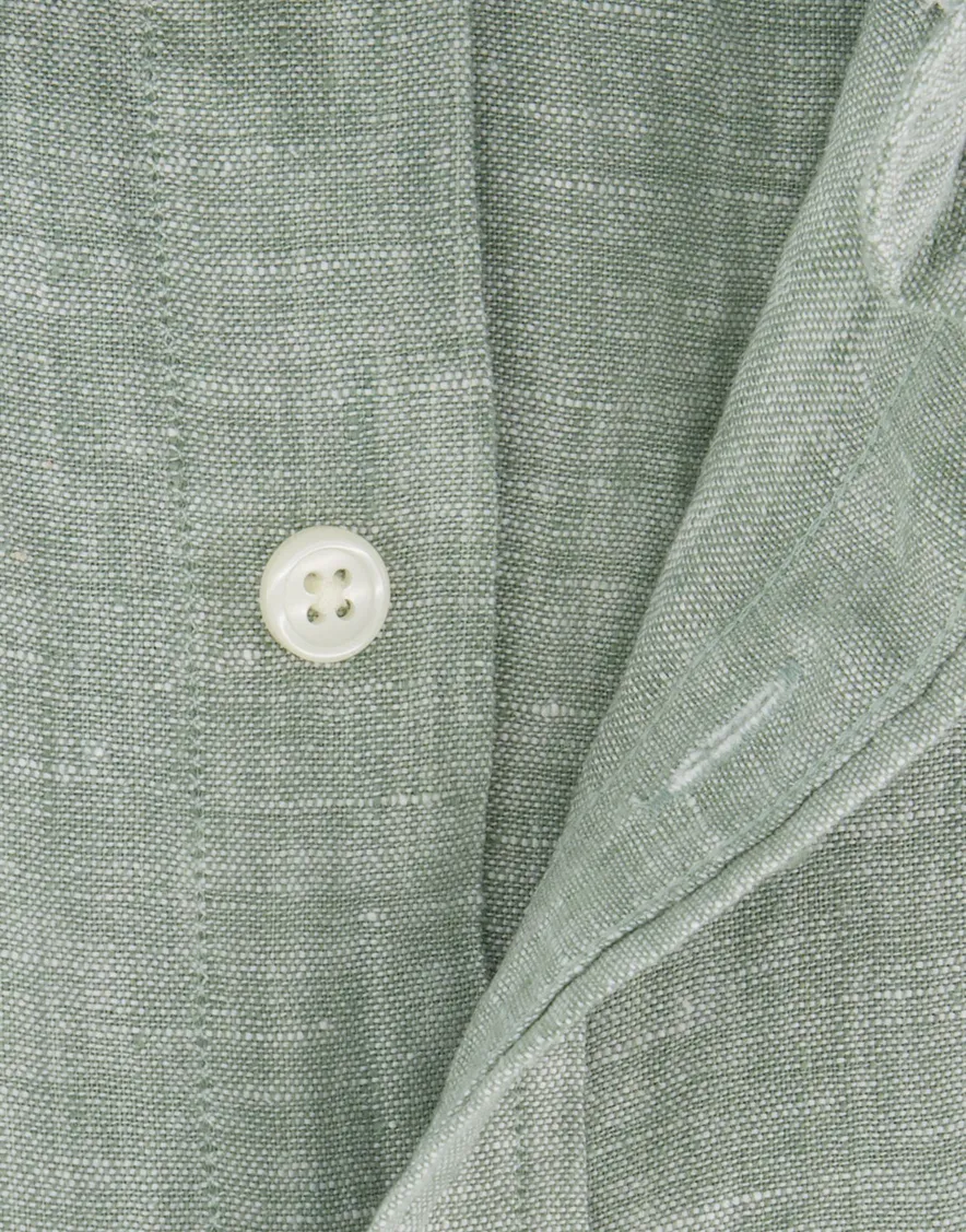 Gant overhemd groen linnen