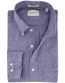 Gant overhemd donkerblauw linnen gemêleerd