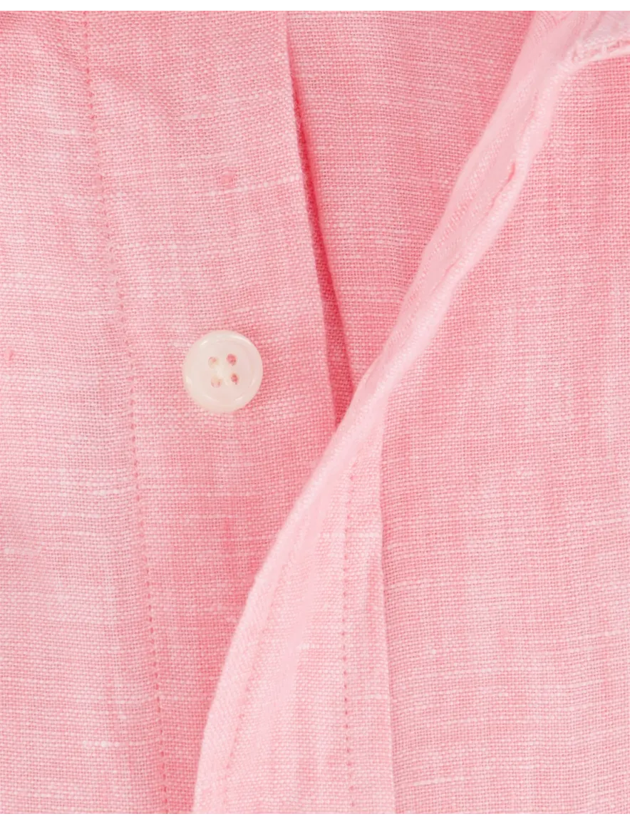 Gant overhemd roze linnen gemêleerd