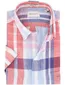 Gant overhemd korte mouw rood blauw wit geruit