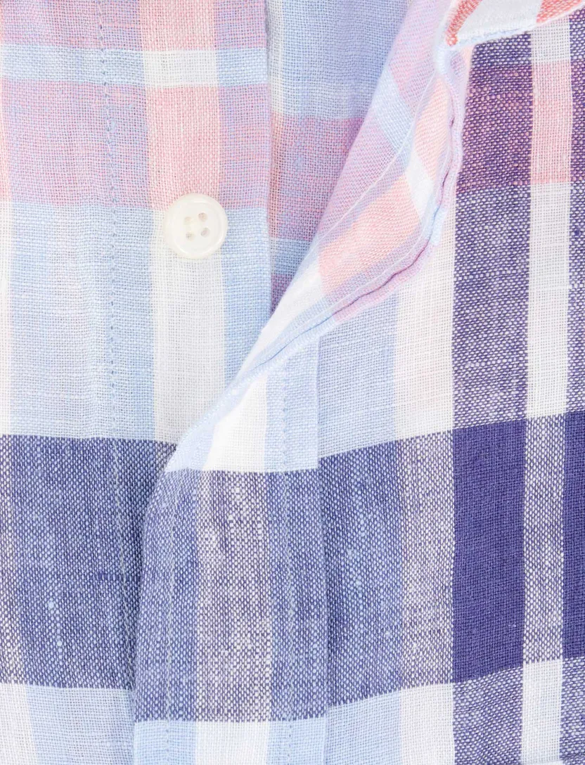 Gant overhemd korte mouw rood button-down