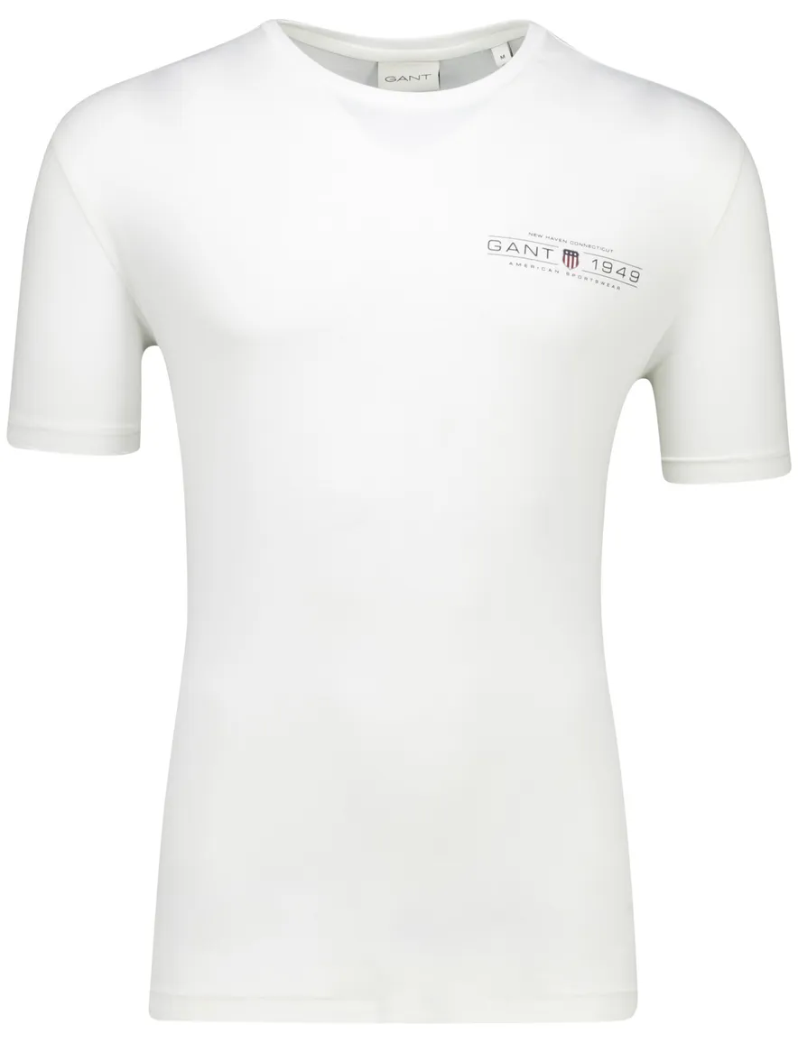 Gant printed graphic t-shirt wit korte mouw