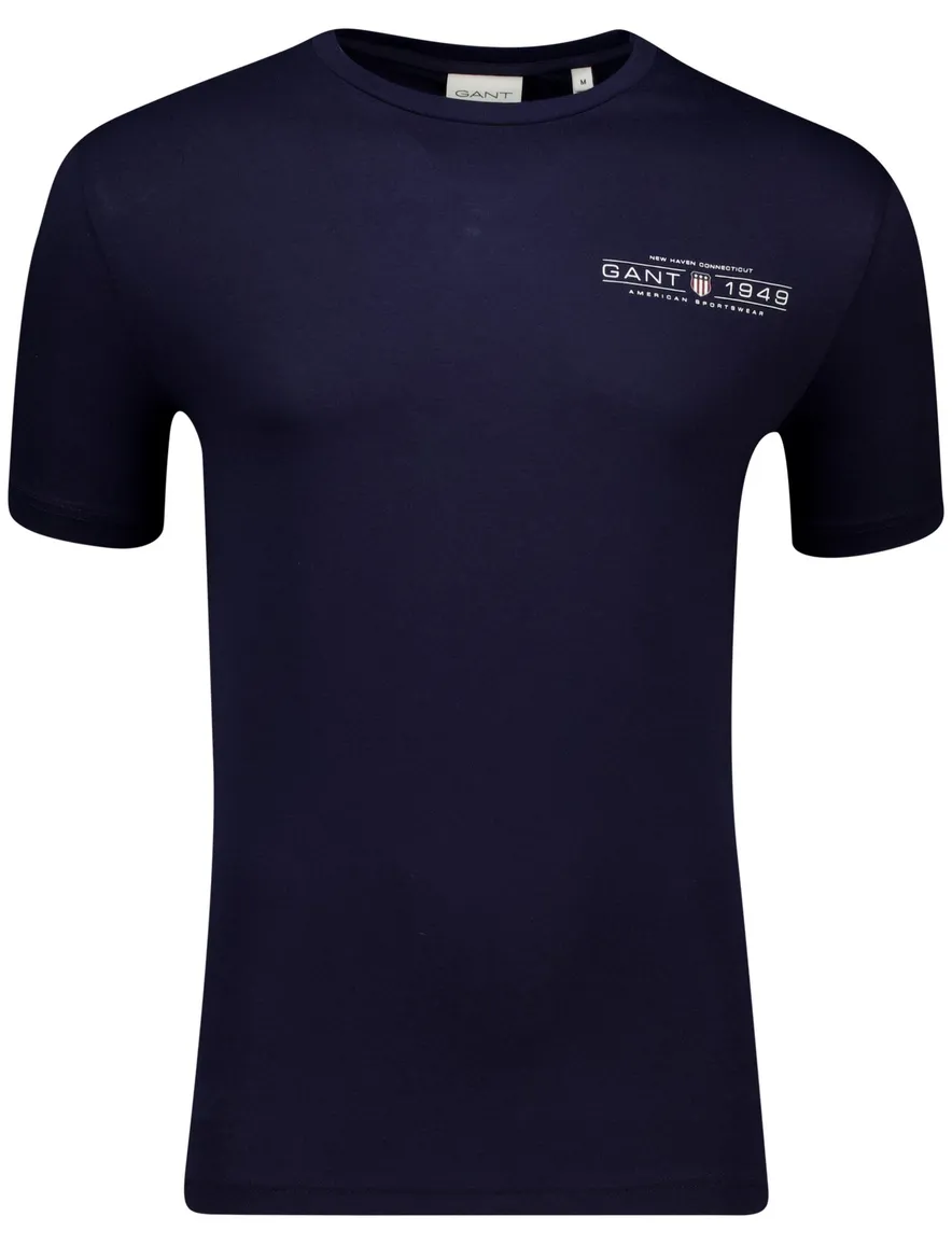 Gant printed graphic t-shirt donkerblauw