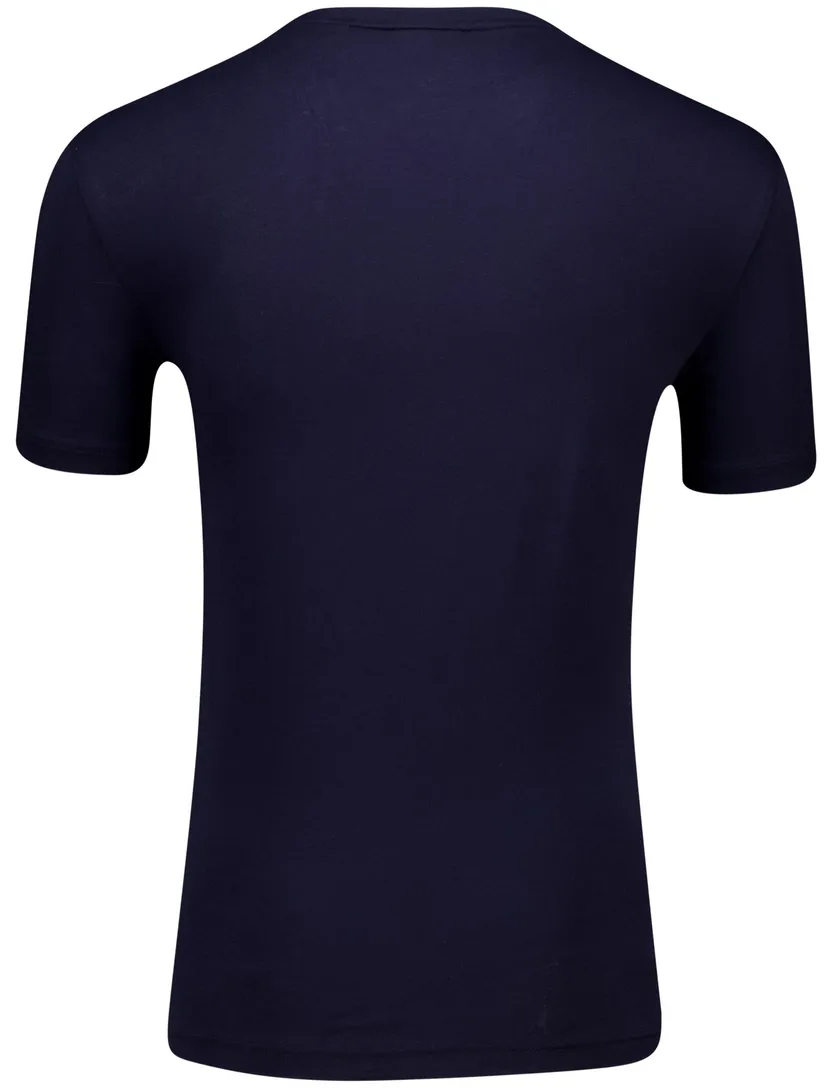 Gant printed graphic t-shirt donkerblauw katoen