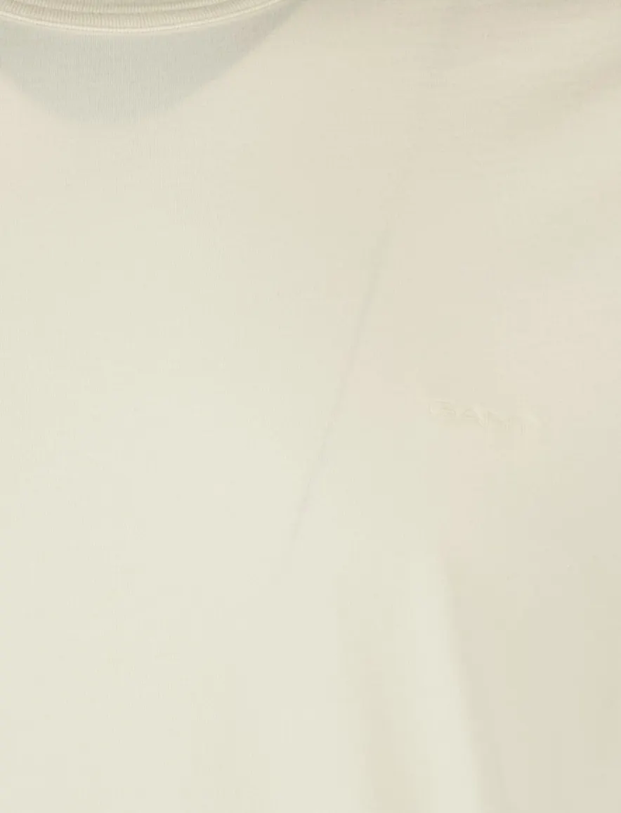 Gant T-shirt ecru 100% katoen