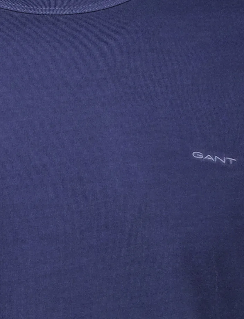 Gant T-shirt donkerblauw effen Sunfaded SS korte mouw