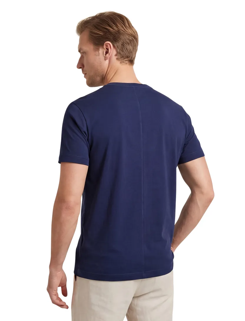 Gant T-shirt donkerblauw effen Sunfaded SS korte mouw