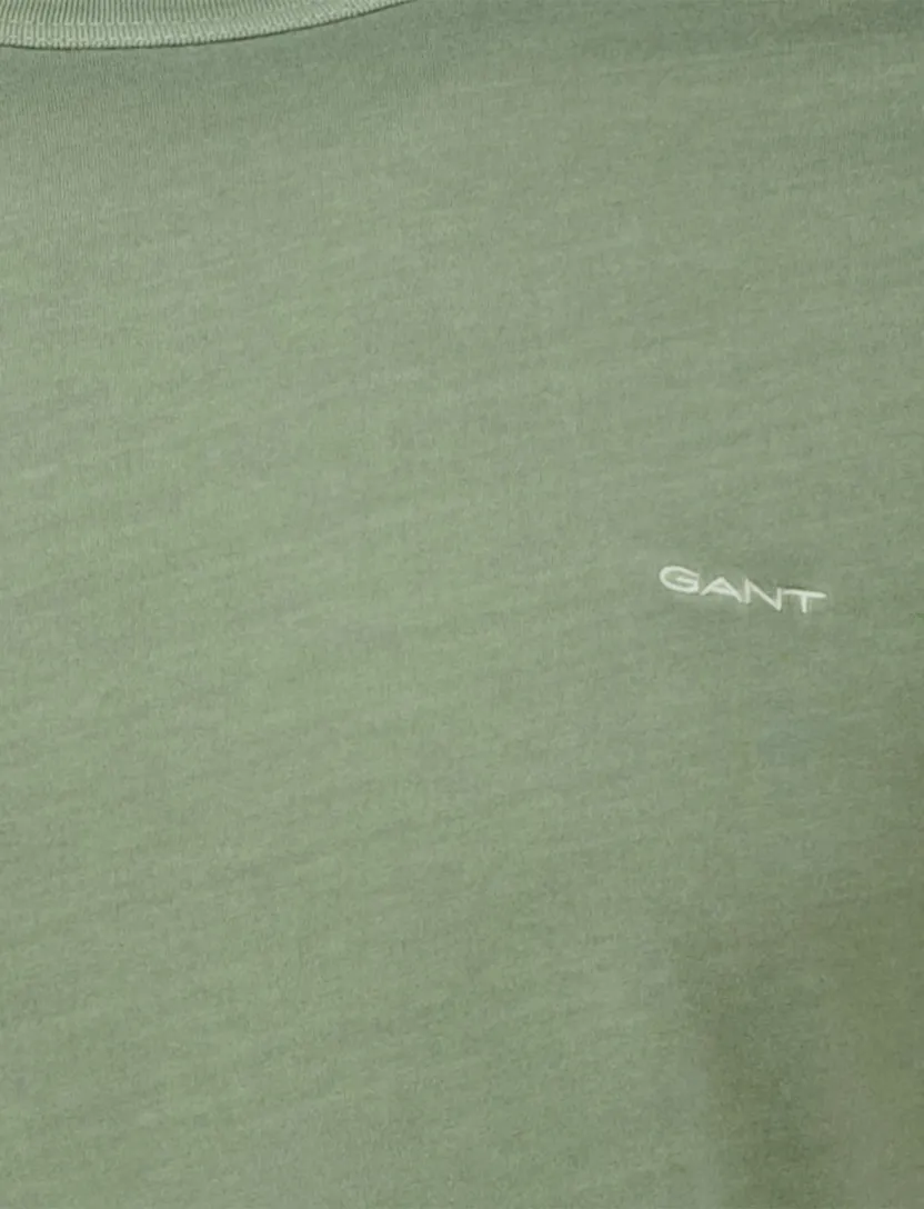 Gant sunfaded t-shirt groen gemêleerd