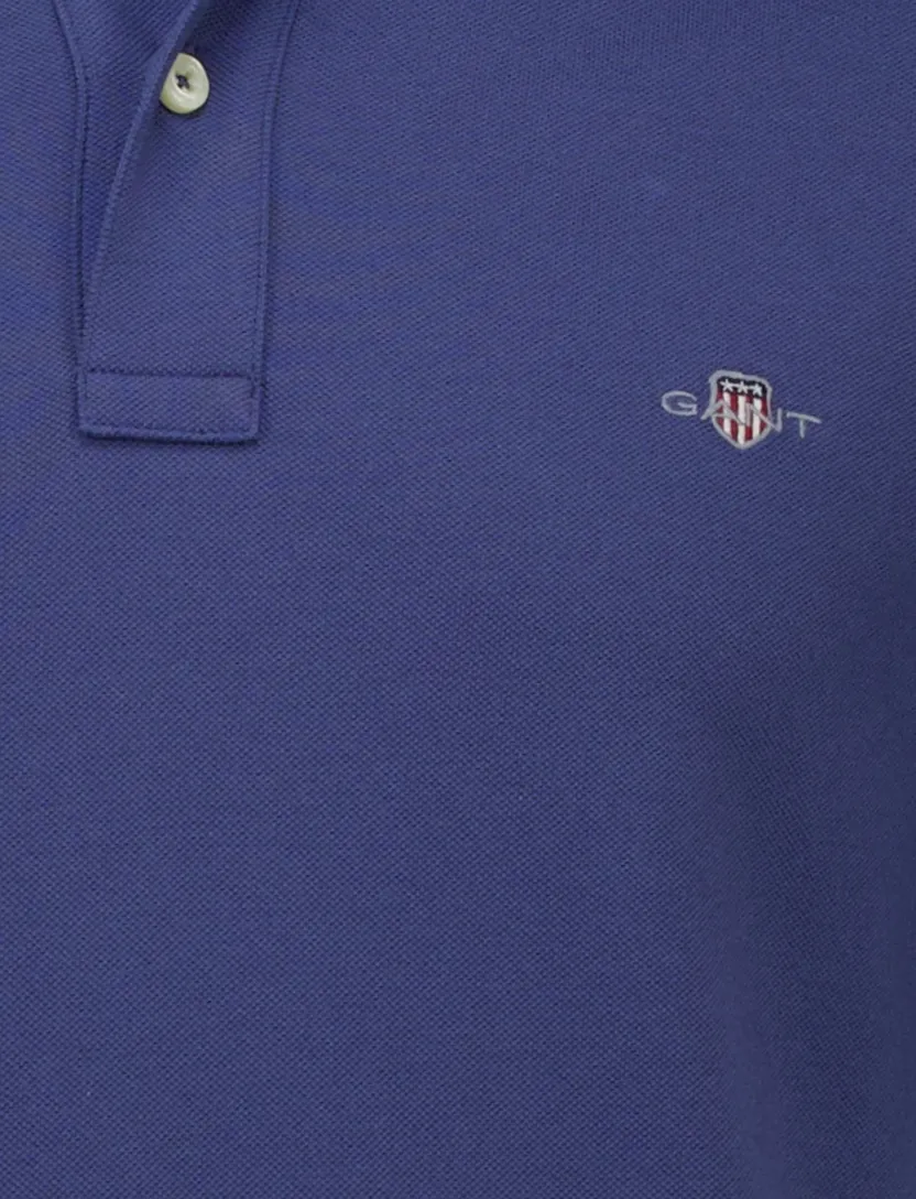 Gant Shield polo regular fit donkerblauw