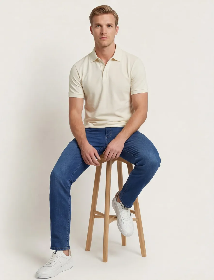 Gant polo creme Sunfaded SS Polo effen