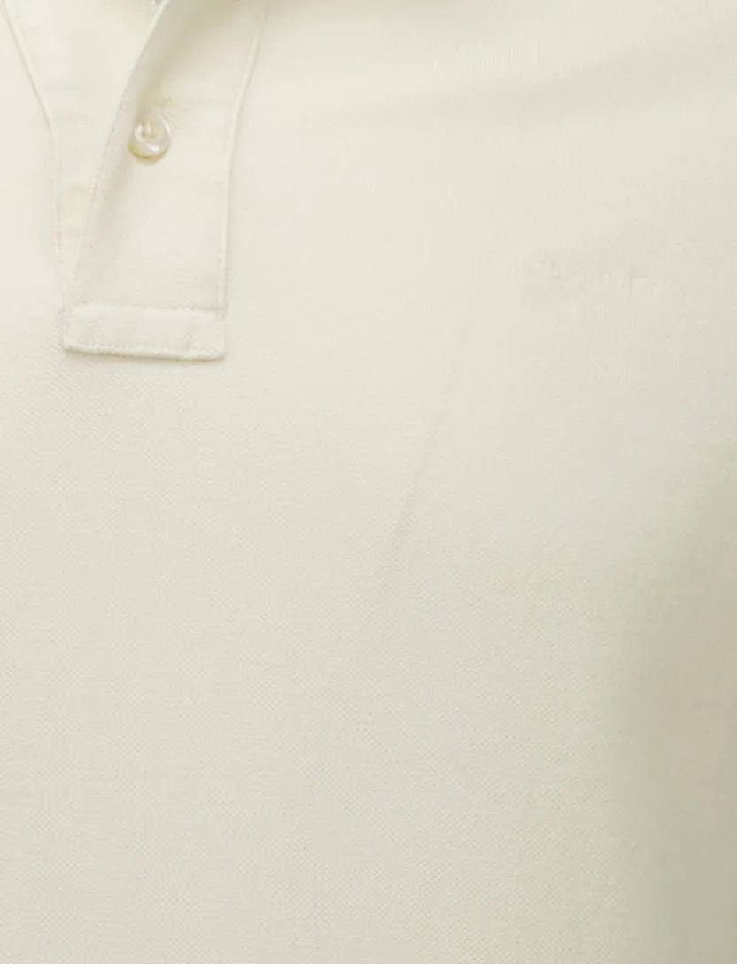 Gant polo creme Sunfaded SS Polo effen 3 knoops