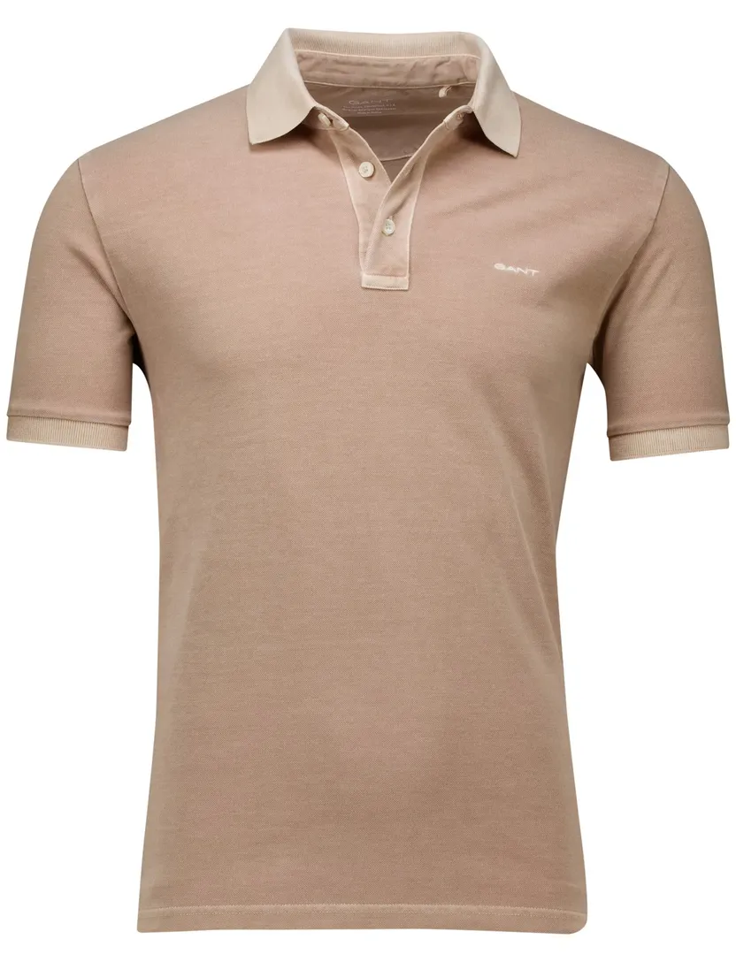 Gant polo beige effen Sunfaded SS Polo
