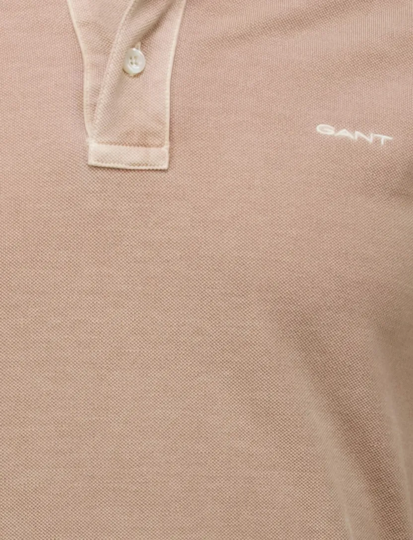 Gant polo beige effen Sunfaded SS Polo