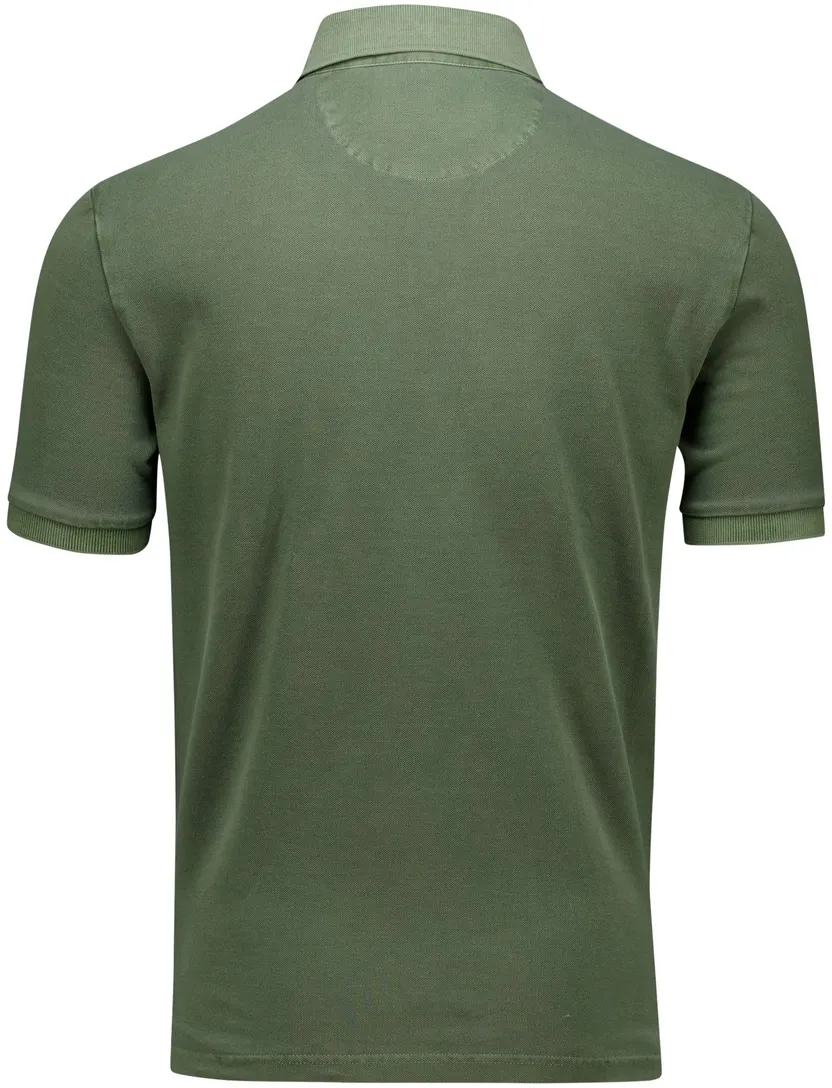 Gant polo groen effen 3 knoops Sunfaded SS 3 knoop