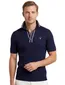 Gant polo donkerblauw strepen katoen