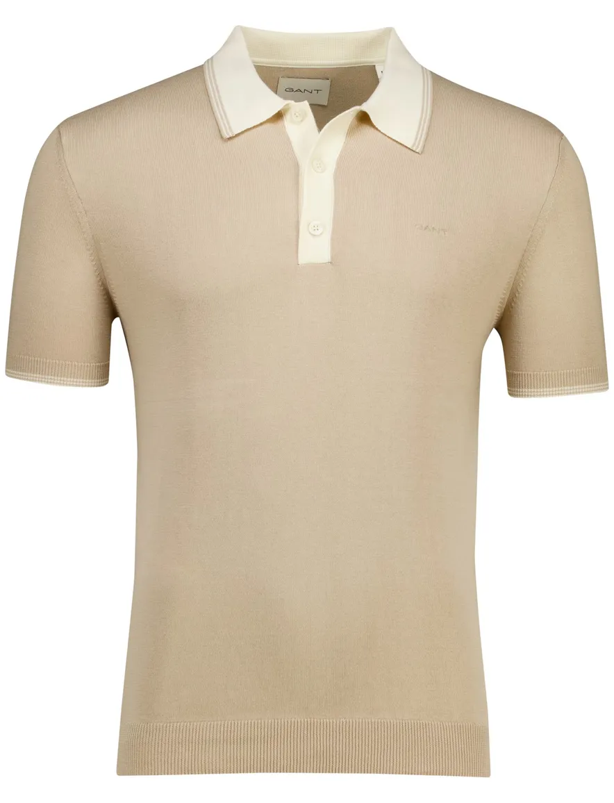 elegante Gant polo beige modal blend