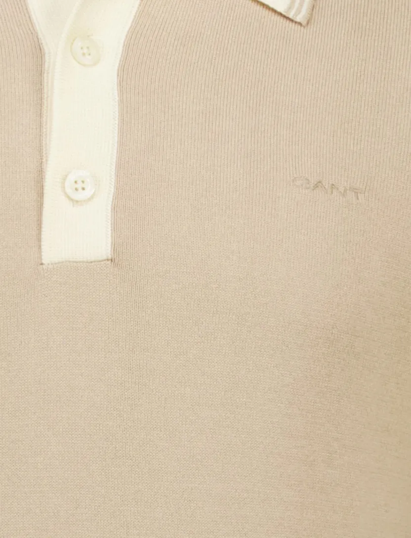 beige elegante Gant polo modal blend