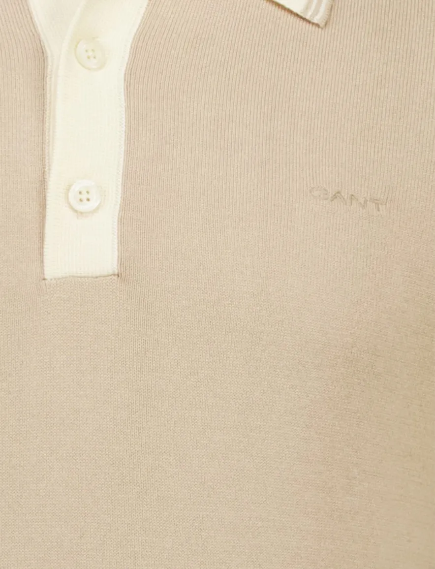 elegante Gant polo beige modal blend