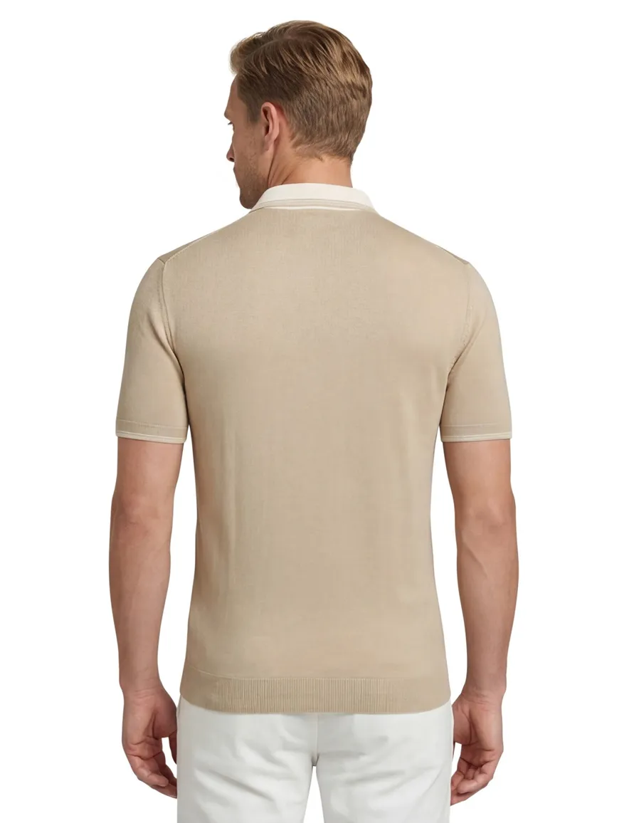 elegante Gant polo beige modal blend