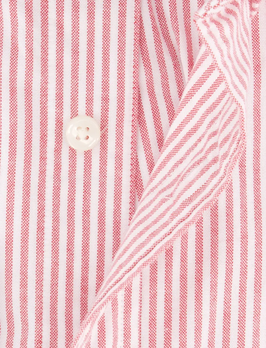 Gant overhemd rood gestreept
