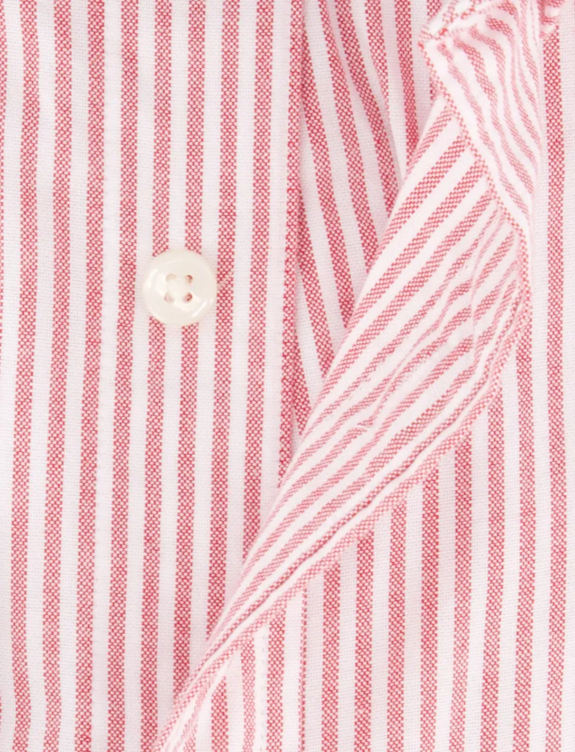 Gant rood/wit gestreept overhemd