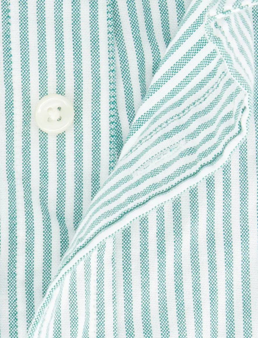 Gant overhemd turquoise korte mouw regular fit