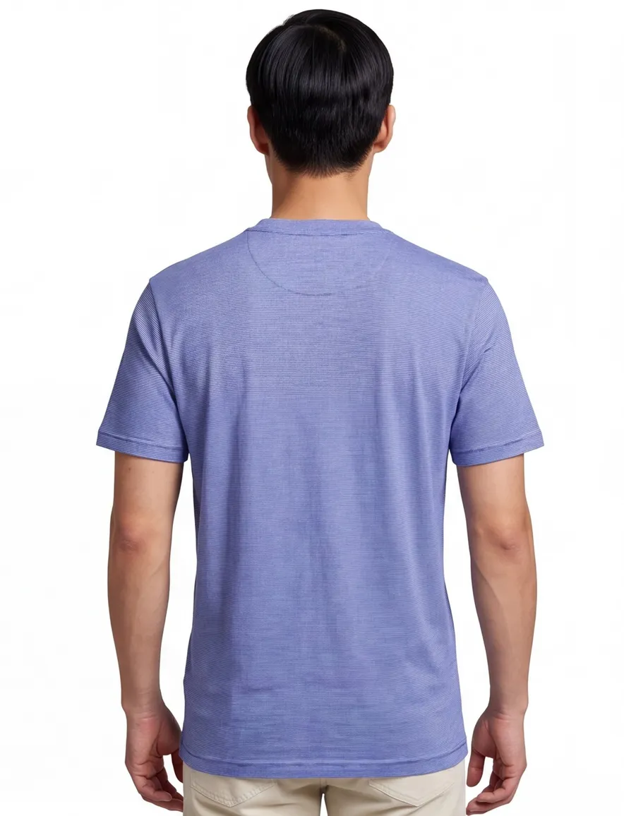 Gant gestreept T-shirt blauw wit jersey gestreept
