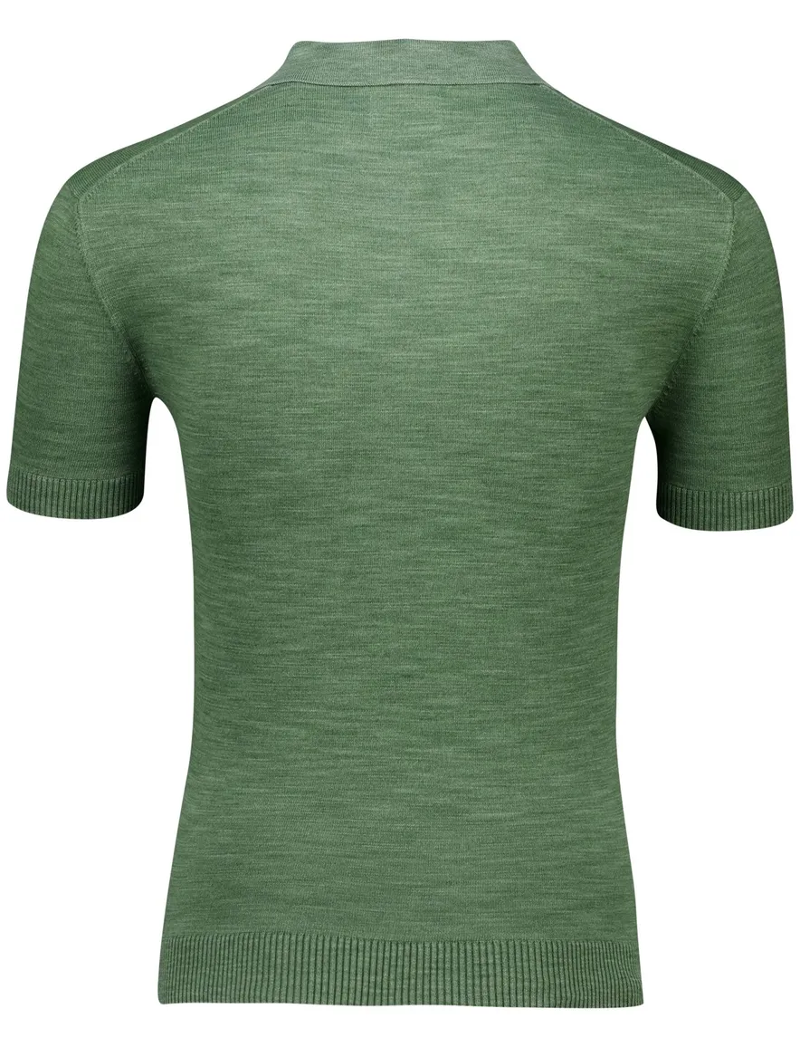 Gant polo groen katoen v-hals