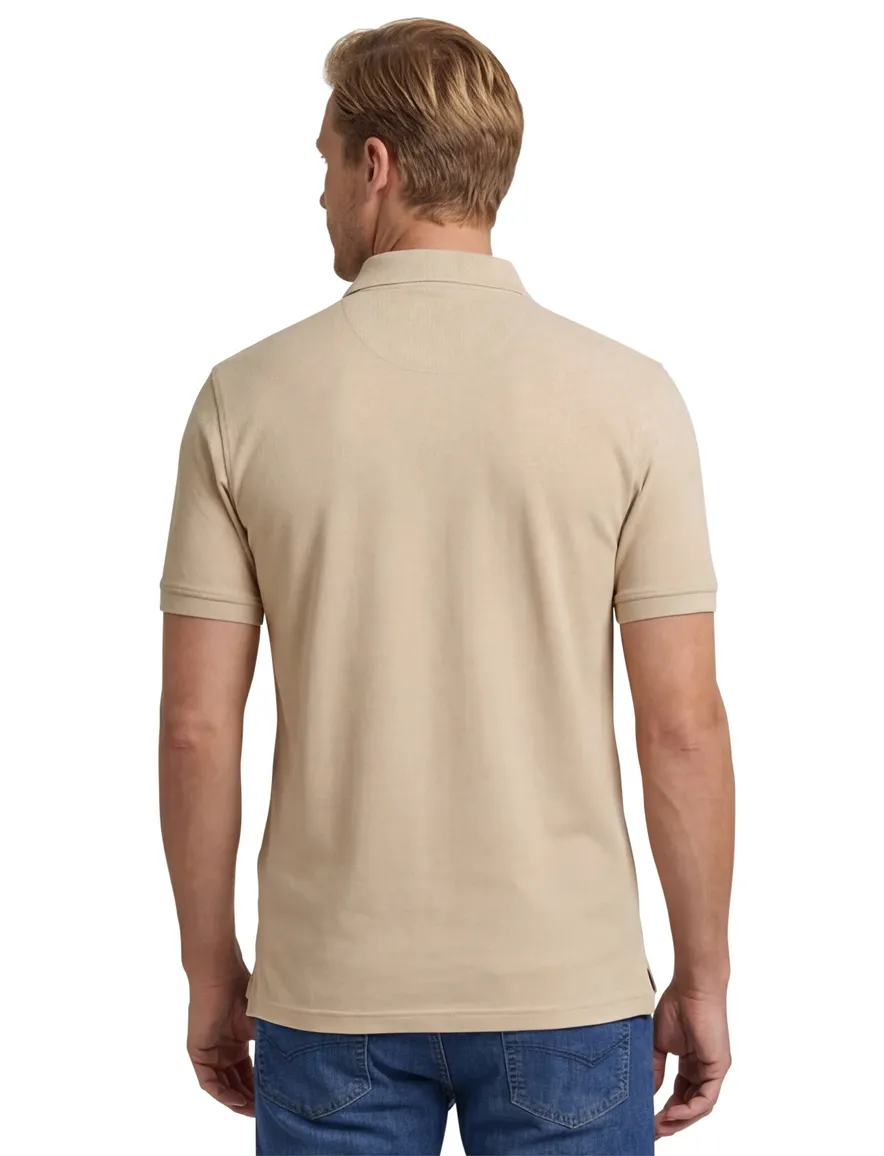 Gant regular fit 2 knoops polo beige