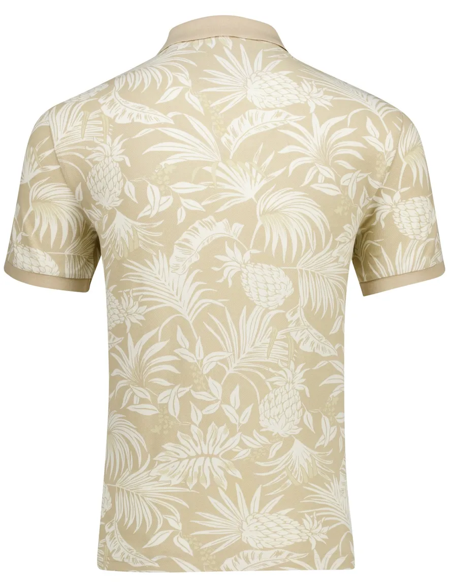 poloshirt korte mouw beige Gant