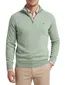 Gant trui groen gemeleerd half zip