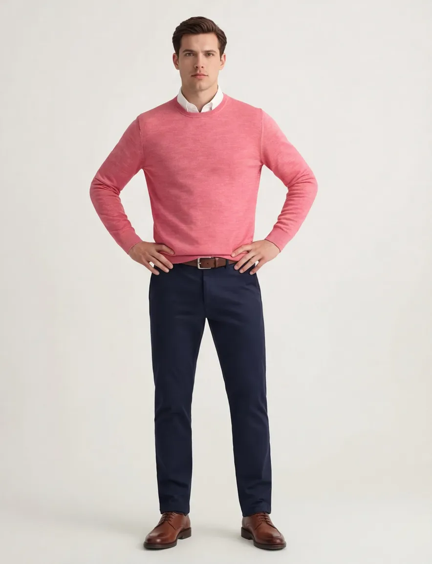 Gant trui roze katoen
