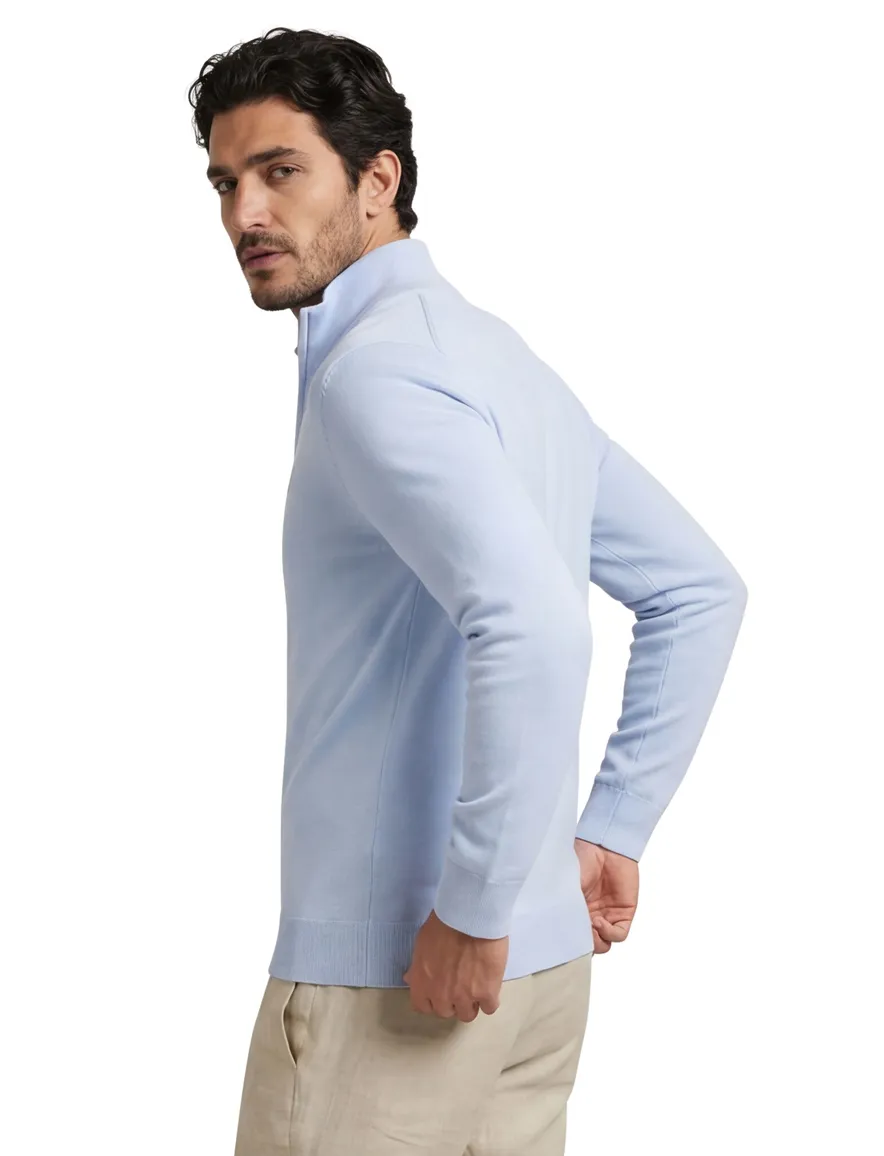 Gant vest lichtblauw casual katoen