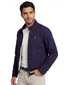Gant jack donkerblauw effen katoen