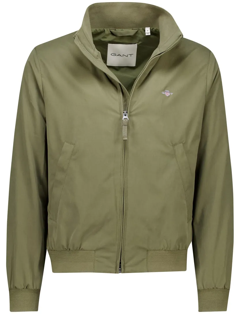 Gant jas groen lightweight hampshire jacket normale fit