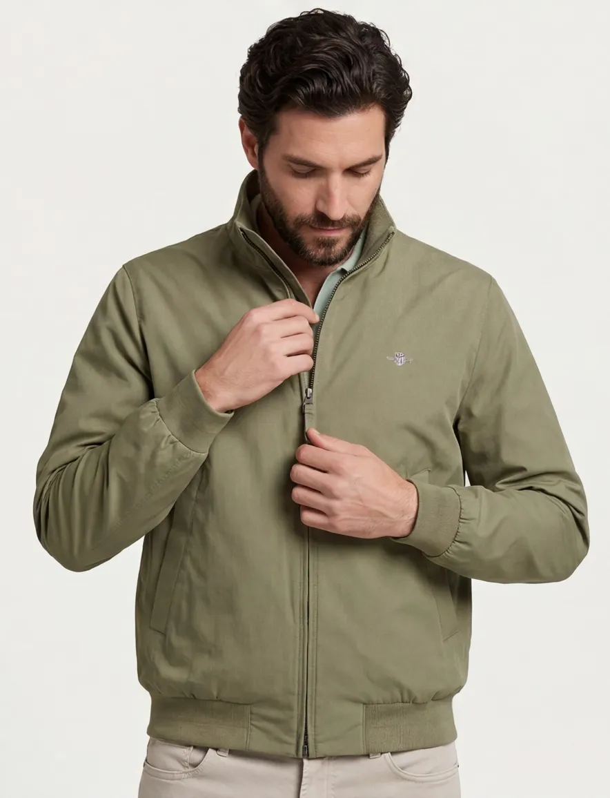 Gant jas groen lightweight Hampshire jacket bomberjacket