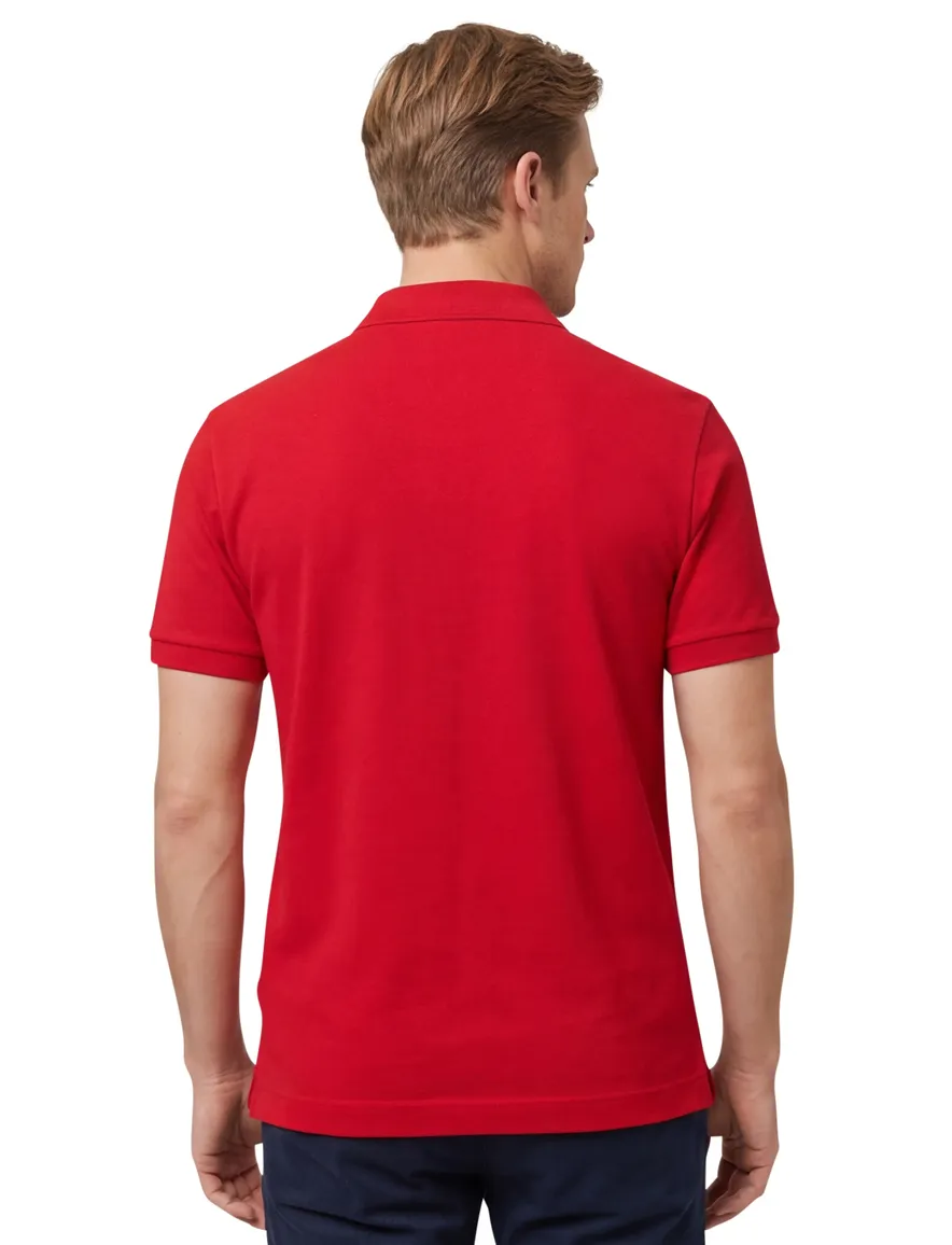 Lacoste polo Slim Fit rood pique